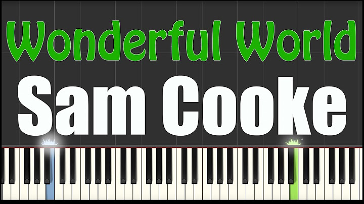 Wonderful World Piano version - Piano performance video thumbnail