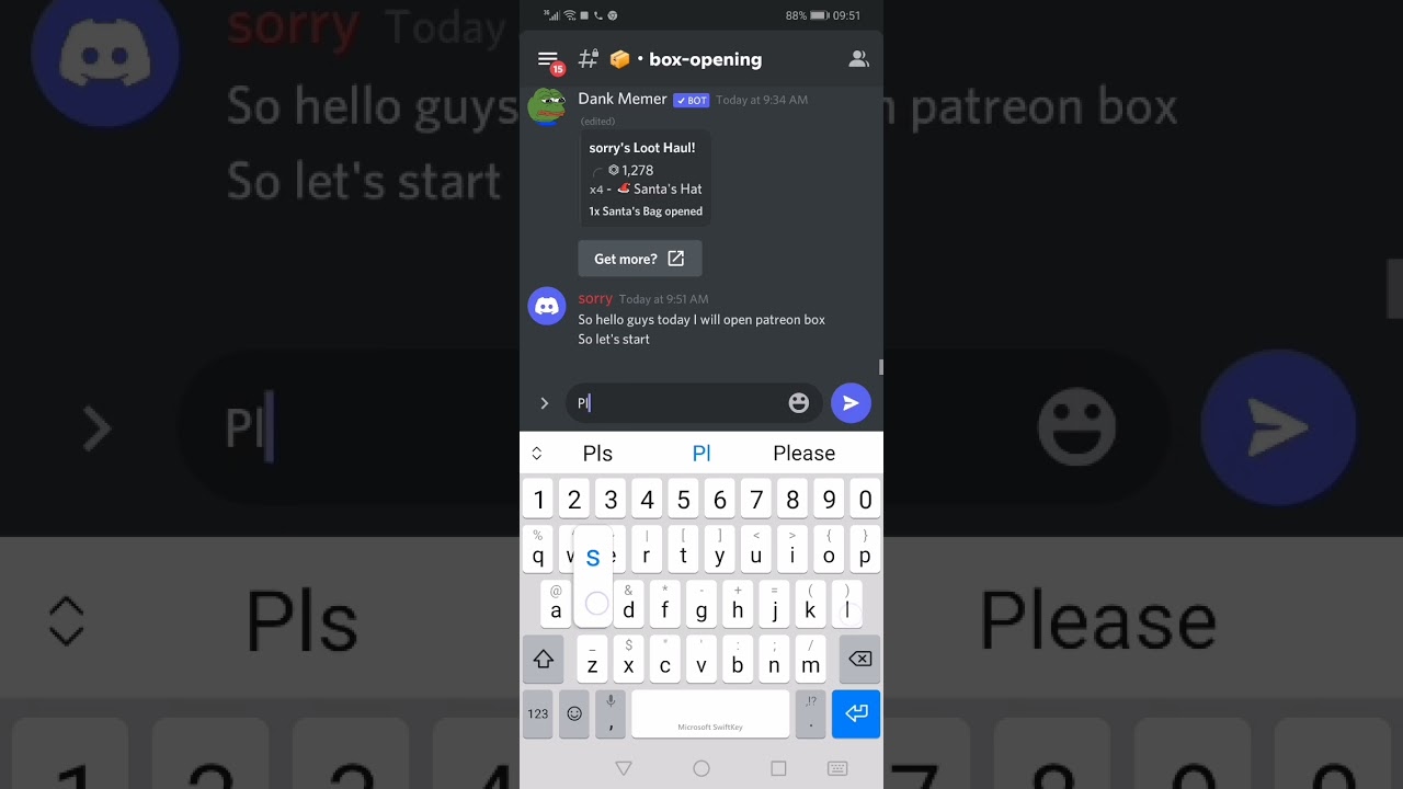 dank Memer patreon box opening YouTube