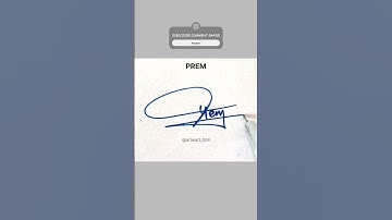 Prem name signature style - 2