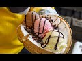 두꺼운 곡물 와플에 아이스크림 듬뿍~ 올려주는 곳! 와플칸 아이스크림 와플 l Ice Cream Waffle – Korean Street Food l Yummy Dessert