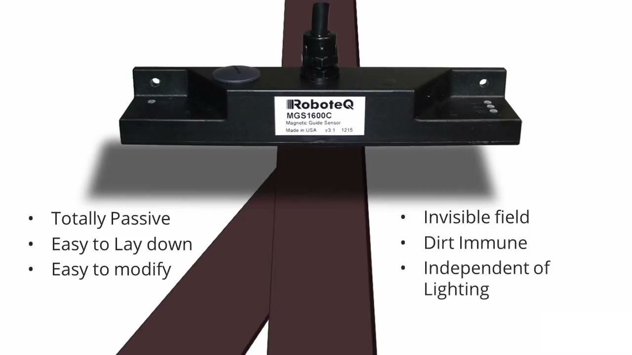 Roboteq MGS1600 Guide Sensor for mobile robots YouTube
