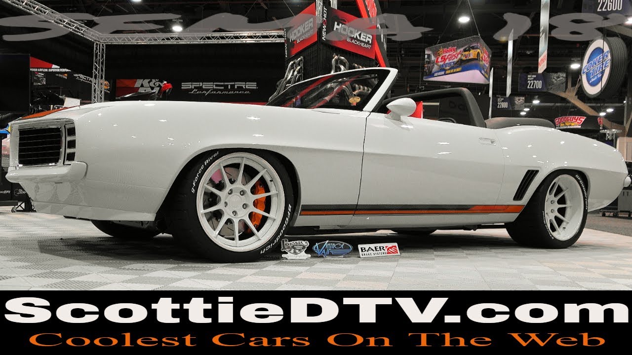 1969 Chevrolet Camaro Convertible Pace Car Pro Touring 2018 Sema Show -  Youtube