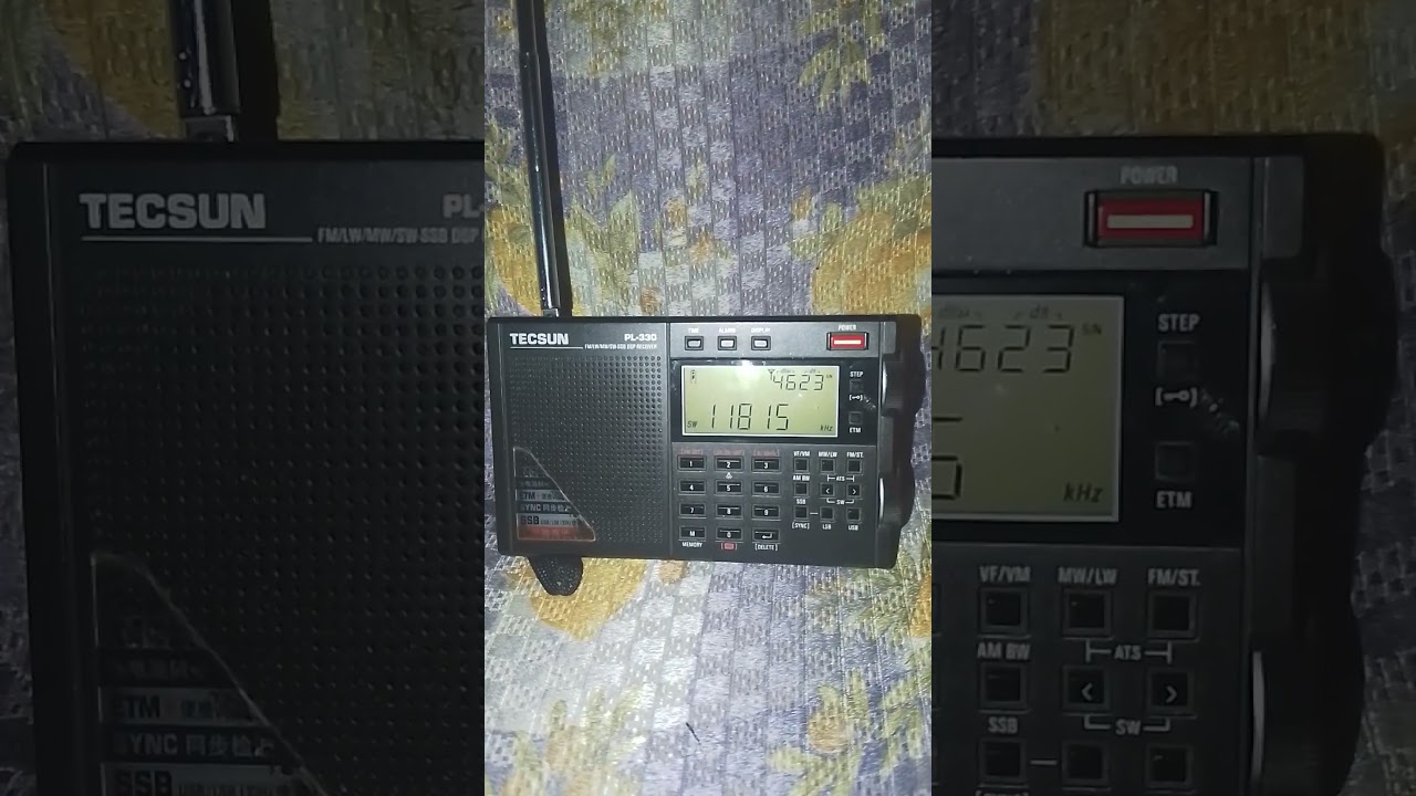 Tecsun pl 330 SW 11.815 MHz radio Vatican