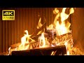 🔥 Relaxing Fire Sounds - The BEST Burning Fireplace with Crackling Fire Noise (3 HOURS) Fireplace 4K