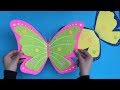Easy paper butterfly  how to make colored paper butterfly easily  22