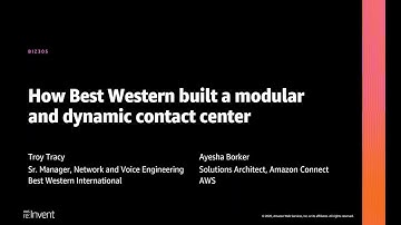 AWS re:Invent 2020: How Best Western built a modular and dynamic contact center