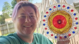 New Shawl, Glass Art, backyard talk