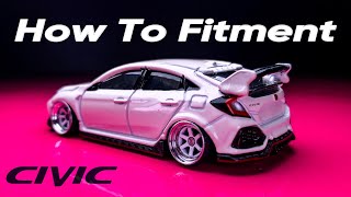 How to Stance Wheels Fitment your 64 scale diecast tomica custom