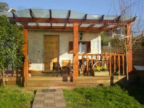 Casas de madera con porche