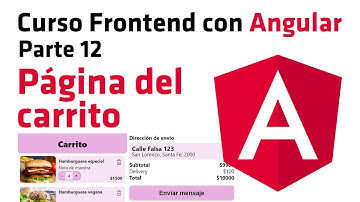 Página del carrito - Curso Frontend con Angular: parte 12