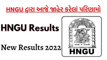 HNGU New Results Declared Today • HNGU Results 2022 • BA SEM 1 @HNGUStudyPoint