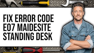 How To Fix Error Code E07 For Maidesite Standing Desk