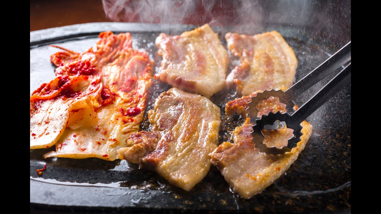 Bacon Day in South Korea Grilled Samgyeopsal YouTube