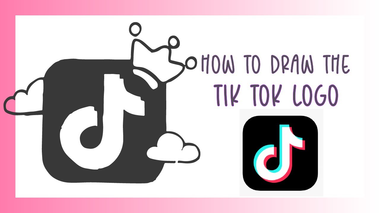 🤩HOW to draw the tik tok logo with markers🔵🔴///🤩Cómo dibujar el logo de