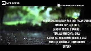 Lirik lagu 'BAD LIAR' status Whatsapp