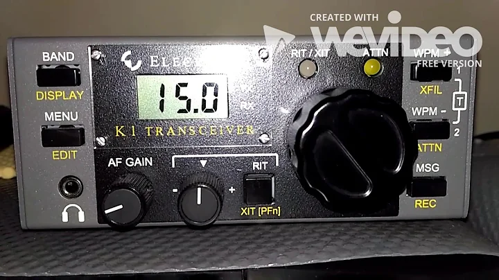Elecraft K1 in 40 meters CW - IW2NOY