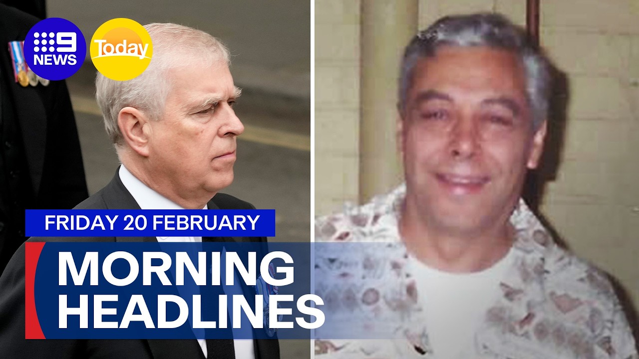 ANDREW ARRESTED: Former prince held by UK police | 9 News Australia