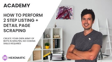 How to perform 2 step listing + product page scraping with Hexomatic - Tutorial