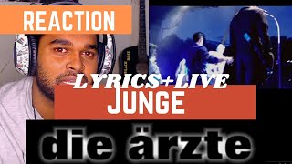 SOUTH AFRICAN REACTION TO Die Ärzte - Junge eng sub+(Live)