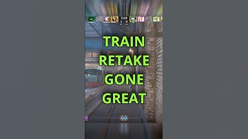 TRAIN RETAKE GONE GREAT!! #shorts #cs2 #hs #ak47 #csgo #premiere