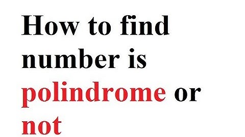 How to find a number is polindrome or not in c++[urdu ] [hindi ]