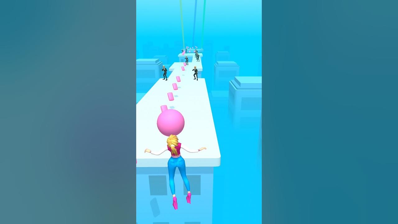 bubble gum run challenge shorts fun YouTube