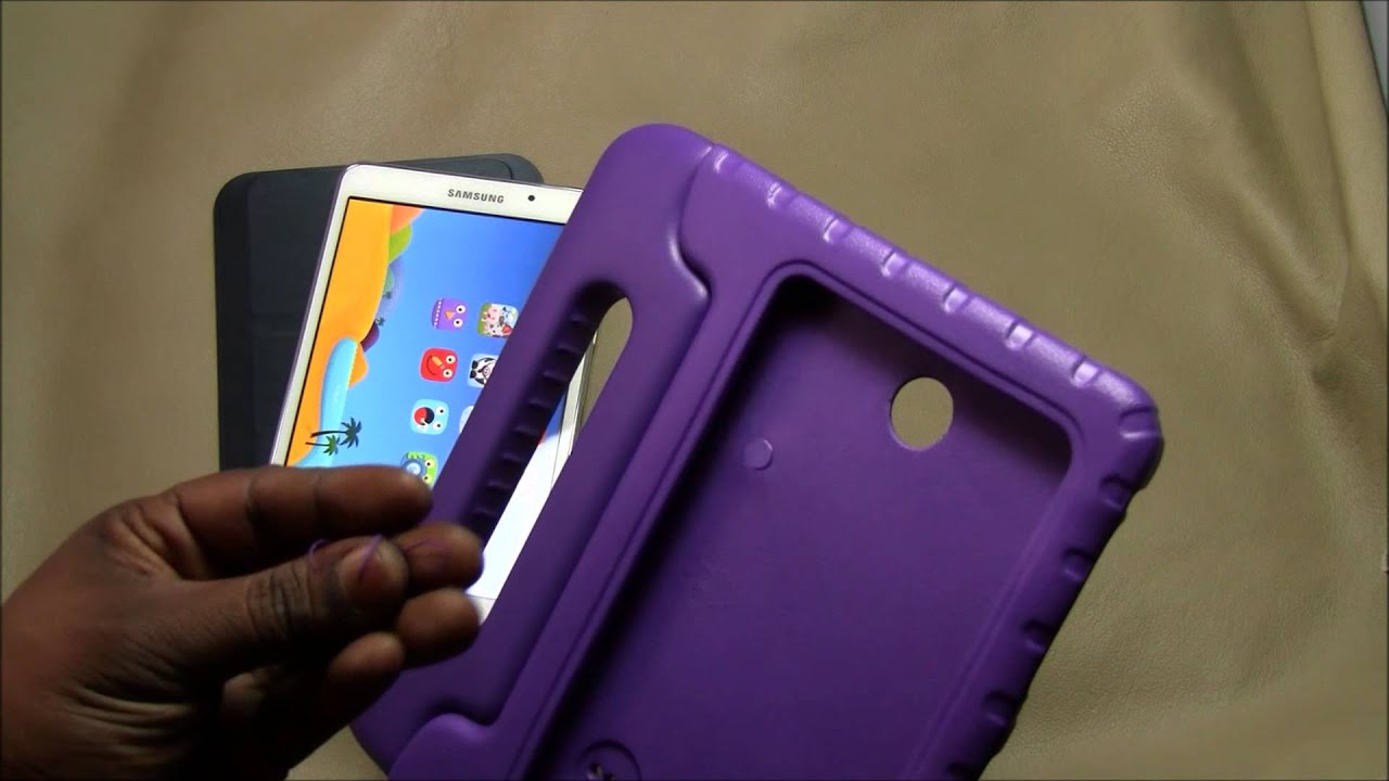 Samsung Galaxy Tab 4 Case Shockproof Case Light Kids Case - YouTube