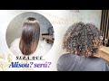 ALISEI UM CABELO BEM CACHEADO COM PROGRESSIVA SEM FORMOL- LISO SAUDÁVEL E ESPELHADO- PASSO A PASSO