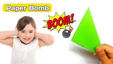 How To Make Paper Popper | Paper Bomb That Pops | Origami easy