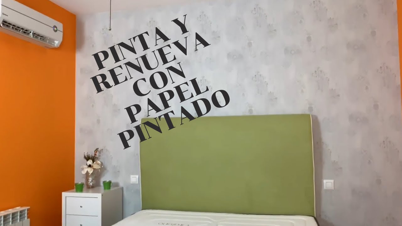 Papel pintado en la pared del cabecero, La pintura plástica…