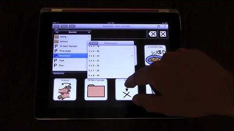 TapSpeak Choice 2.0 - Create Board/Board Settings