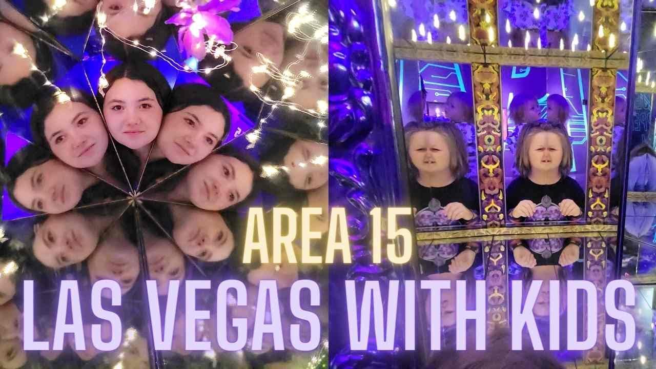 Las Vegas with Kids. Area 15, NYNY Pizza & The Most Beautiful Benihana!  FAMILY TRAVEL VLOG 3 