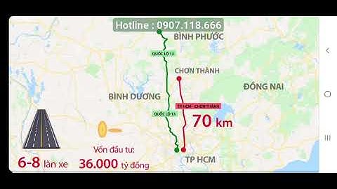 Thông tin Cao tốc Tp HCM - Chơn Thành - Hoa Lư