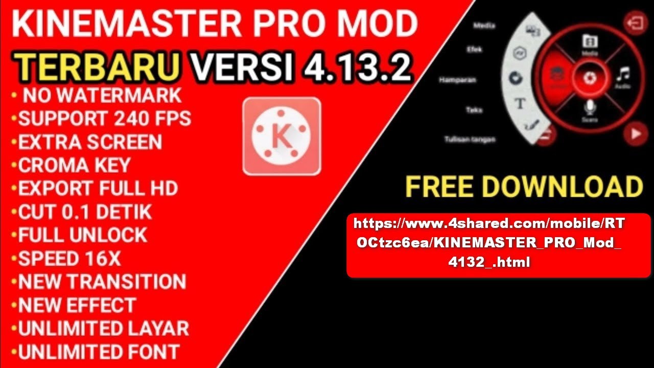 kinemaster mod pro tanpa watermark YouTube