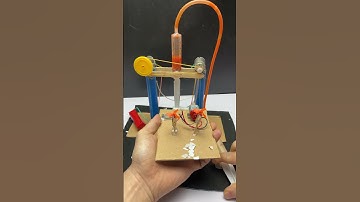 Hydraulic lift new science project • Dc Motor #dcmotor #tech #scienceproject #shorts #diy #science