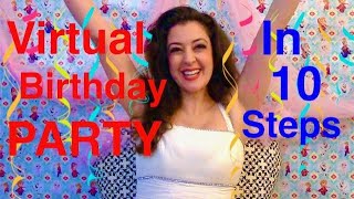 Learn how to host a virtual birthday party in 10 easy steps. the
perfect zoom quarantine during corona virus pandemic on z...