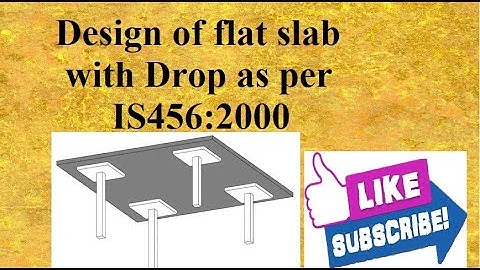 Design of Flat Slab with Drop Panel | Hindi | Type-2 | Design of Concrete Structures |