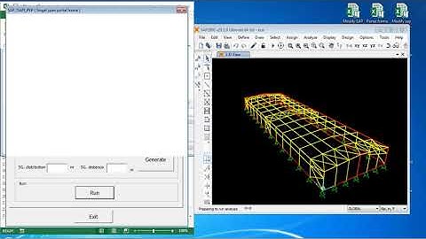 SAP OAPI PEB Tool (Single span steel portal frame)