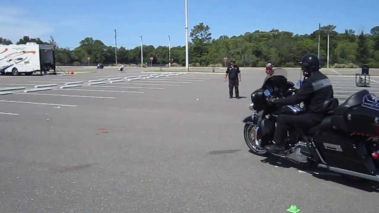Motorcycle Training Class: Figure 8 on a Harley or Heavyweight Cruiser