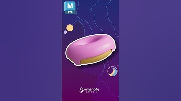 60 Second Speedrun Challenge: Donut 3D Modeling in Maya 🍩 #blender3d #3dmodeling #3d