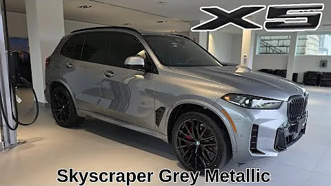 NEW ARRIVAL! 2025 BMW X5 xDrive40i Skyscraper Grey Metallic on Black M Sport Pro #bmw #x5 #g05