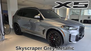 NEW ARRIVAL! 2025 BMW X5 xDrive40i Skyscraper Grey Metallic on Black M Sport Pro #bmw #x5 #g05