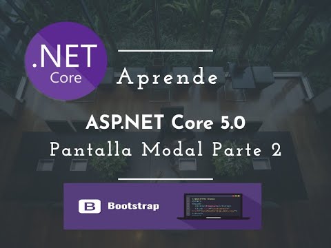 Como Crear un CRUD  en ASP.net Core 5.0 usando Modal Parte 2