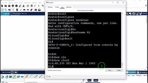 How to set date and time in Cisco switch & router