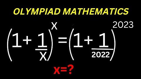 👍Math Olympiad Question | This Trick Is Just The Best...
