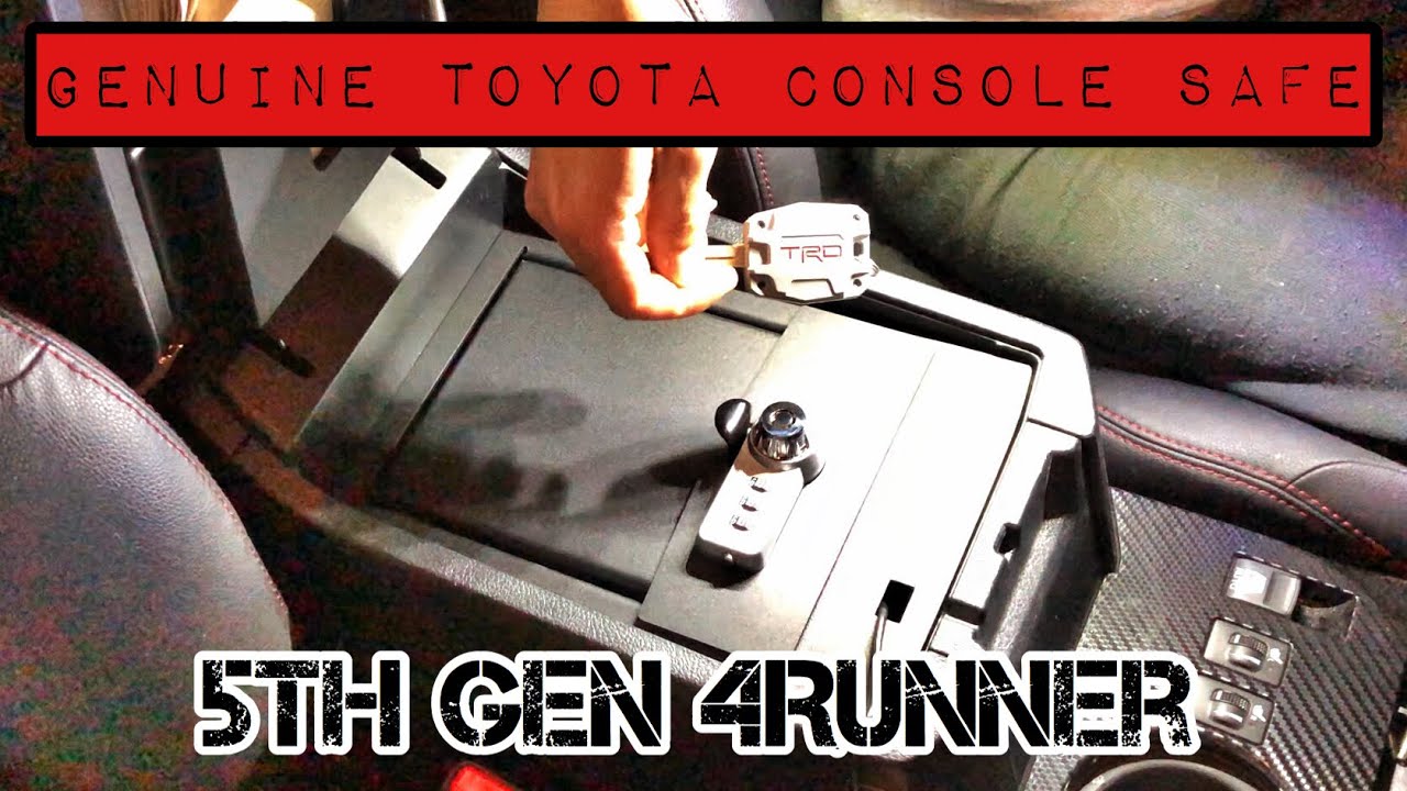 Genuine Toyota 4Runner TRD Console Safe 【36】 - YouTube