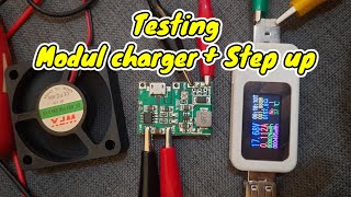 TP4055 MODUL CHARGER 3.7V + STEP UP TEST USB Tester kowsi