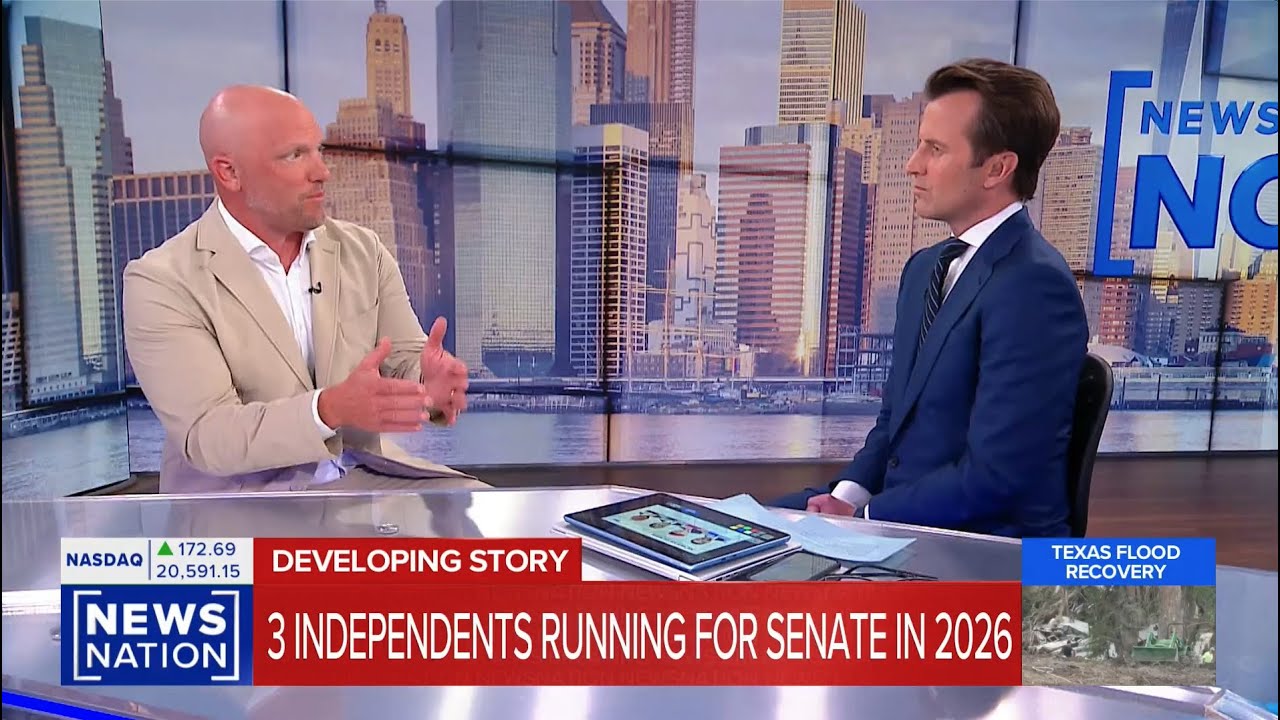 NEWSNATION NOW: JULY 9, 2025 - THREE INDEPENDENTS RUNNING FOR SENATE IN 2026