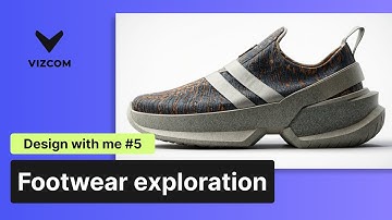 Design with me #5 - Sneaker rendering and exploration process