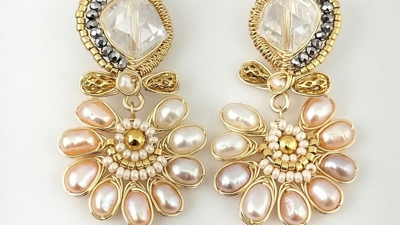 curso de aretes en alambre y perla natural 